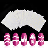 Nail Stickers Stencils - French Manicure DIY Nail Art